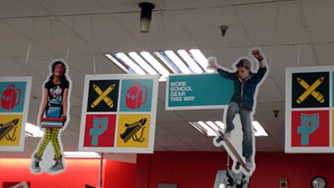 Kmart Back to School Ceiling Signs