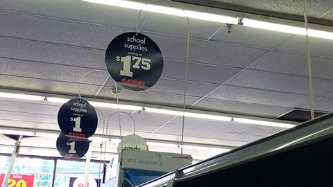Family Dollar 'School Supplies' Category Markers