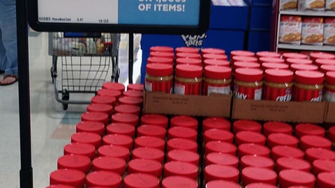 Kroger 'Super Sale' Pallet Sign