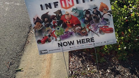 Toys "R" Us 'Disney Infinity' Outdoor Sign