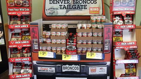 King Soopers 'Denver Broncos Tailgate' Display