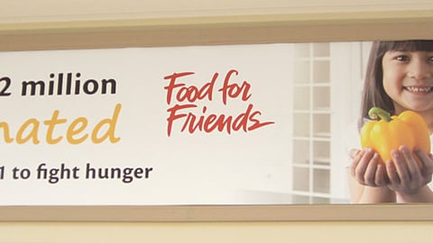 Stop & Shop 'Food for Friends' Wall Sign