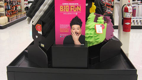 Target 'Big Fun' Wig Table Display