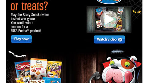 Walmart Purina 'Scary Snack-ovator' Email