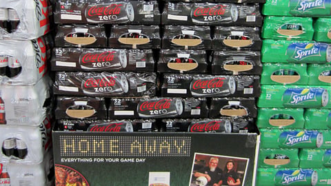 Coke Zero Sam's Club 'Game Day' Pallet Display