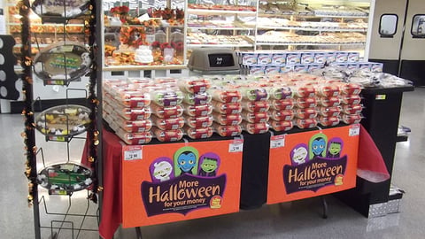 Walmart 'More Halloween' Table Display