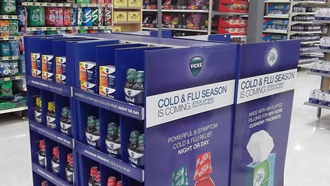 P&G Walmart 'Cold & Flu Season' Pallet Display
