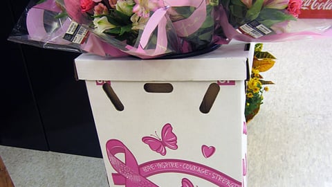Winn-Dixie Pink Floral Floorstand