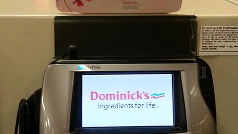 Dominick's 'Fight Against Breast Cancer' Checkout Sign