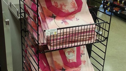 Dominick's 'Pink' Reusable Bag Rack