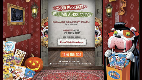 Purina Walmart 'Scary Snack-Ovator' Landing Page