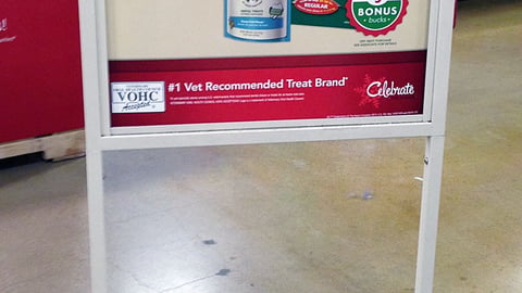 Greenies PetSmart 'Bonus Bucks' Stanchion Sign