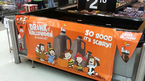 MilkPEP 'Drink of Halloween' Cooler Sign