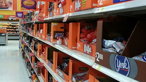 Walmart Halloween Confectionary Aisle