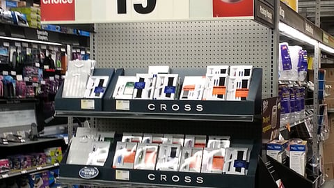 Staples 'Unwrap Joy' Endcap Header