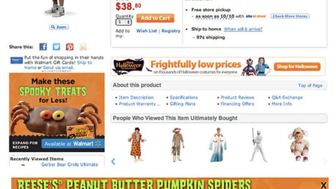 Reese's 'Spooky Treats' Walmart.com Ad