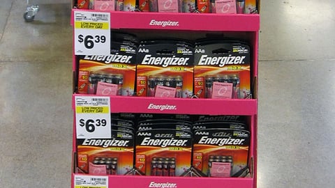 Energizer Kroger 'Giving Hope a Hand' Shipper