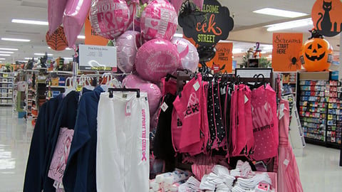 Fry's Pink Merchandising