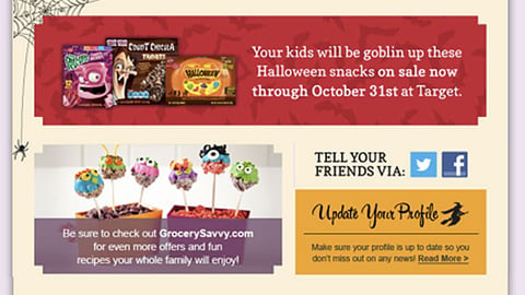 General Mills Target 'Spook-tacular Savings' Email