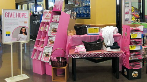 King Soopers Pink Merchandising