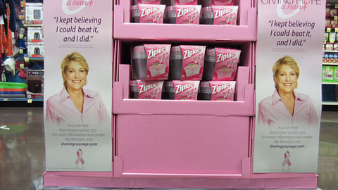 Ziploc Kroger 'Giving Hope a Hand' Pallet Display