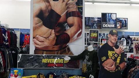 Kmart Never Give Up by John Cena Display
