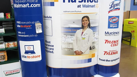 Walmart 'Flu Shots' Staging Area