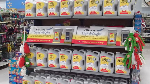 Walmart Tidy Cats Lightweight Endcap