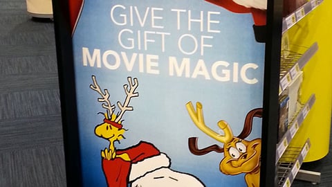 Best Buy 'Gift of Movie Magic' Framed Sign