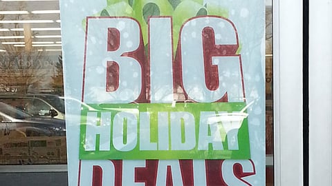OfficeMax 'Big Holiday Deals' Door Cling