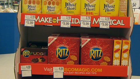 Nabisco 'Make the Holidays Magical' Floorstand