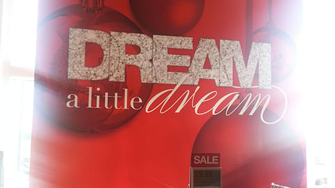 Kohl's 'Dream a Little Dream' Ceiling Banner