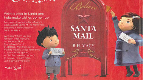 Macy's 'Believe' Back-Cover Feature