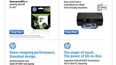 Walmart HP Holiday Email