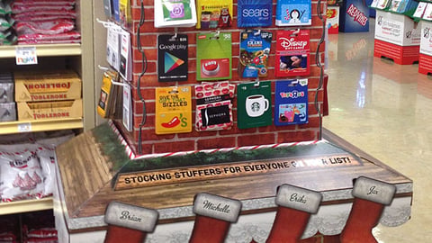 Safeway 'Stocking Stuffers' Gift Card Floorstand
