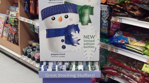 Trident White Holiday Shipper