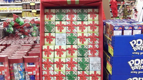 Kleenex 'Season's Greetings' Shipper