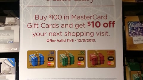 Dominick's MasterCard 'Giving Made Easy' Incentive Sign