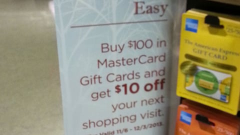 Dominick's MasterCard 'Giving Made Easy' Violator