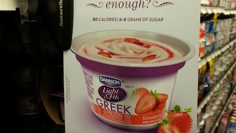 Dannon Light & Fit Greek 'Stop Diabetes' Shelf Talker