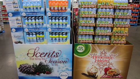 Sam's Club Holiday Air Freshener Pallet Displays