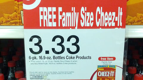 Target Coke Incentive Price Sign