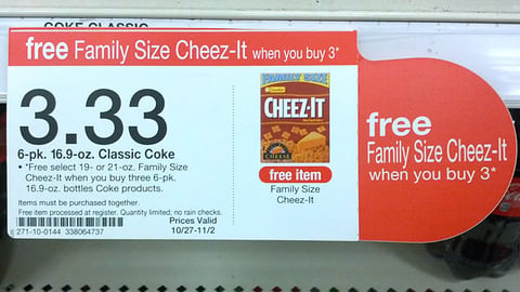 Target Coke Incentive Shelf Tag