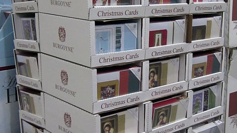 Burgoyne Christmas Card Pallet Display