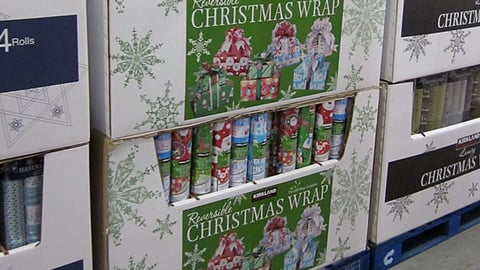Kirkland Signature Christmas Wrap Pallet