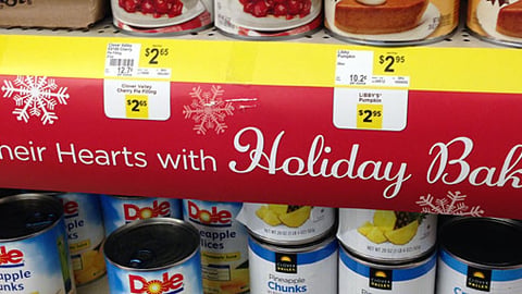 Dollar General 'Holiday Baking' Shelf Strip