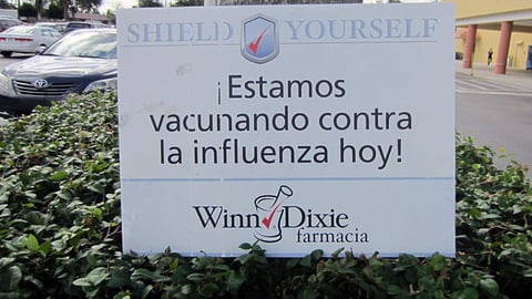 Winn-Dixie 'Shield Yourself' Outdoor Sign