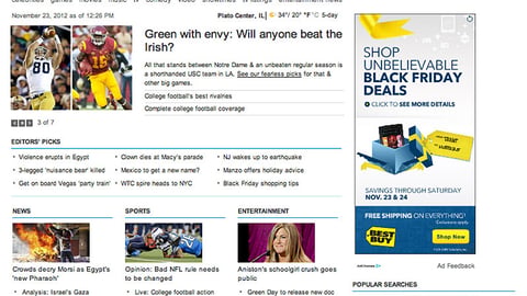 Msn.com Best Buy 'Black Friday' Ad