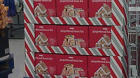 Meijer Gingerbread Train Kit Pallet