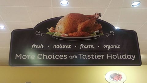 Dominick's 'Tastier Holiday' Ceiling Banner